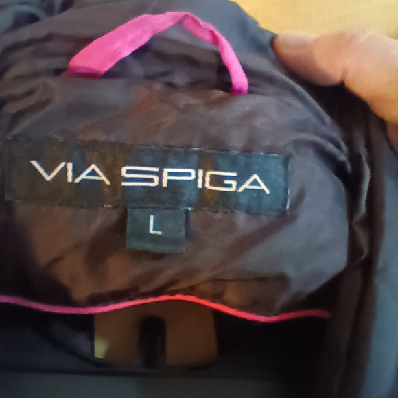 Via Spiga Puffer Coat with Down Blend Brown - Picture 7 of 9